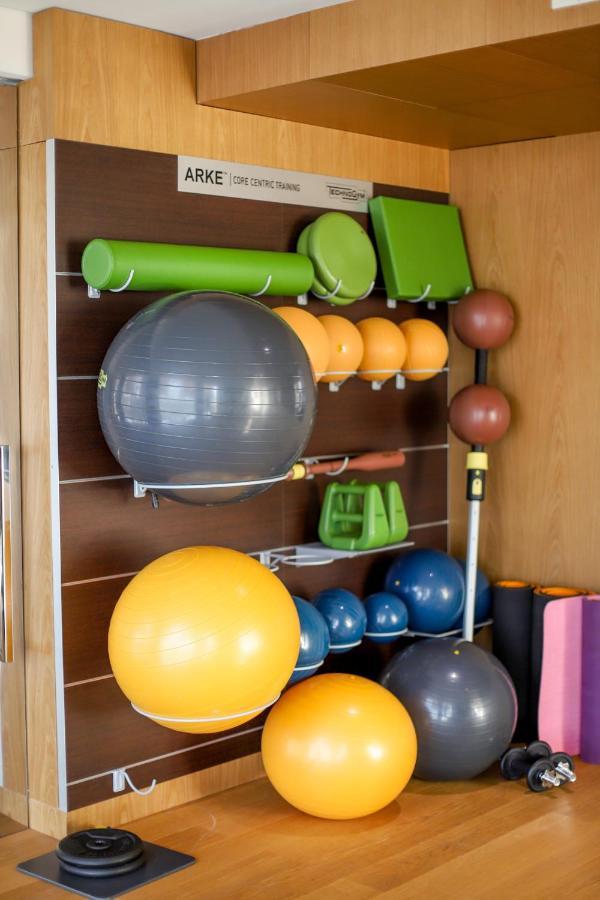 더 플라자 티라나 외부 사진 A variety of exercise balls